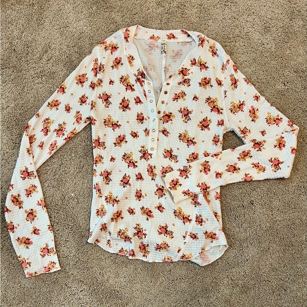 Free People Floral Printed Thermal